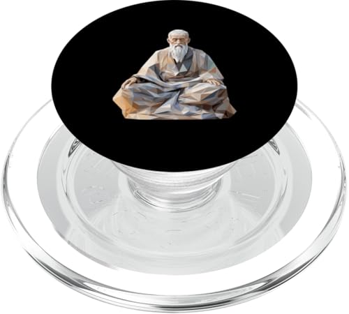 Lao Tzu Low Poly Art PopSockets PopGrip für MagSafe Lao Tzu Low Poly Art PopSockets PopGrip für MagSafe von Lao Tzu Art Style Designs For Philosophy