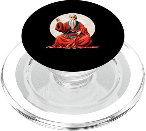 Lao Tzu Pixelkunst PopSockets PopGrip für MagSafe Lao Tzu Pixelkunst PopSockets PopGrip für MagSafe von Lao Tzu Art Style Designs For Philosophy