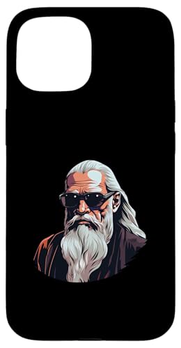 Lao Tzu mit Sonnenbrille Hülle für iPhone 15 von Lao Tzu Art Style Designs For Philosophy