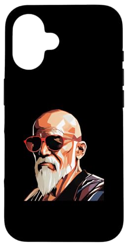 Lao Tzu mit Sonnenbrille Hülle für iPhone 16 von Lao Tzu Art Style Designs For Philosophy