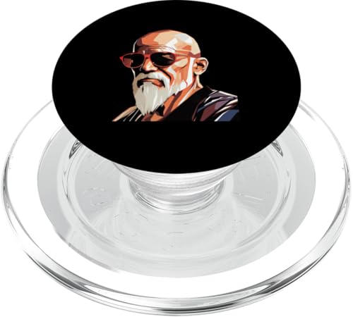 Lao Tzu mit Sonnenbrille PopSockets PopGrip für MagSafe Lao Tzu mit Sonnenbrille PopSockets PopGrip für MagSafe von Lao Tzu Art Style Designs For Philosophy