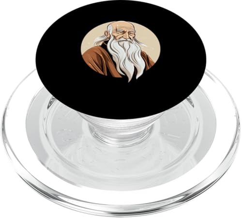 Laotische Tzu-Karikatur PopSockets PopGrip für MagSafe Laotische Tzu-Karikatur PopSockets PopGrip für MagSafe von Lao Tzu Art Style Designs For Philosophy
