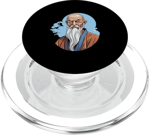Laotische Tzu-Karikatur PopSockets PopGrip für MagSafe Laotische Tzu-Karikatur PopSockets PopGrip für MagSafe von Lao Tzu Art Style Designs For Philosophy