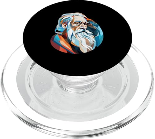 Laotischer Tzu-Kubismus PopSockets PopGrip für MagSafe Laotischer Tzu-Kubismus PopSockets PopGrip für MagSafe von Lao Tzu Art Style Designs For Philosophy