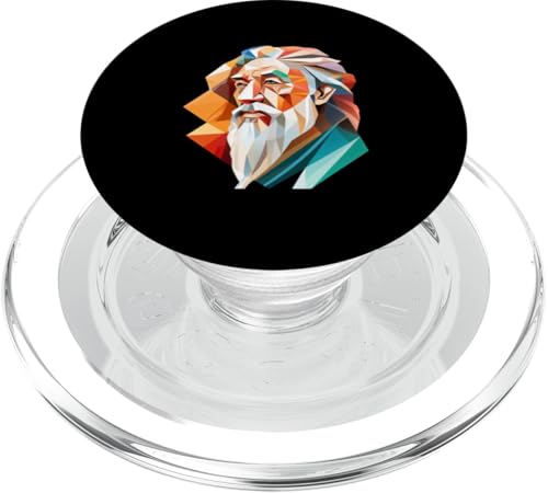 Laotischer Tzu-Kubismus PopSockets PopGrip für MagSafe Laotischer Tzu-Kubismus PopSockets PopGrip für MagSafe von Lao Tzu Art Style Designs For Philosophy
