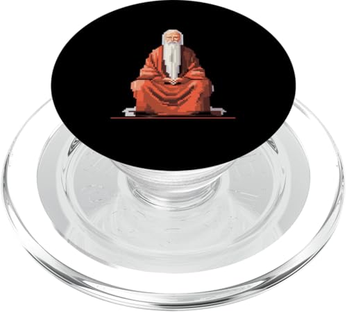 Laotse 8 Bit PopSockets PopGrip für MagSafe Laotse 8 Bit PopSockets PopGrip für MagSafe von Lao Tzu Art Style Designs For Philosophy