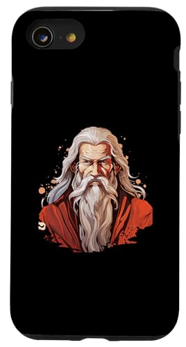 Laotse Anime Hülle für iPhone SE (2020) / 7 / 8 von Lao Tzu Art Style Designs For Philosophy