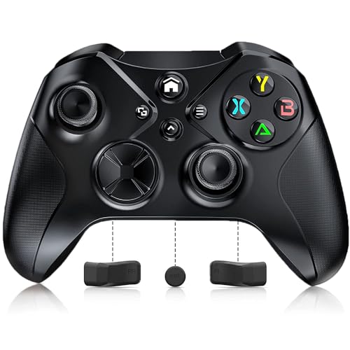 Lapezei Wireless Controller für Pc Controller mit 6-Achsen-Gyroskop/3.5 mm Audio Jack/Vibration/Turbo Kompatibel mit Android/ios/PC Windows7/8/10 von Lapezei