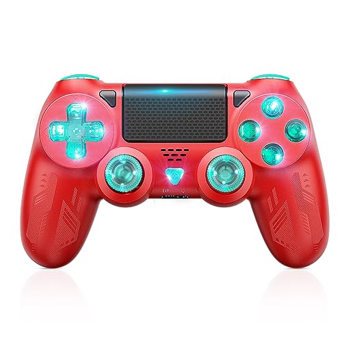 Lapezei apezei Wireless Controller für Ps 4 Mit RGB-Beleuchtung,Dual Vibration Game Controller Joystick mit Turbo und 3,5 mm Audio-Buchse/LED/Touchpad, kompatibel mit PS4 / Pro/Slim/PC Lapezei apezei Wireless Controller für Ps 4 Mit RGB-Beleuchtung,Dual Vibration Game Controller Joystick mit Turbo und 3,5 mm Audio-Buchse/LED/Touchpad, kompatibel mit PS4 / Pro/Slim/PC von Lapezei