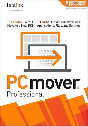 PCmover Professional 11 (1 Nutzung) - Der einfachste Weg, auf einen neuen PC umzuziehen! [Download] von Laplink Software, Inc