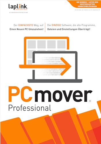 PCmover Professional 11 (2 Nutzungen) - Der einfachste Weg, auf einen neuen PC umzuziehen! [Download] von Laplink Software, Inc