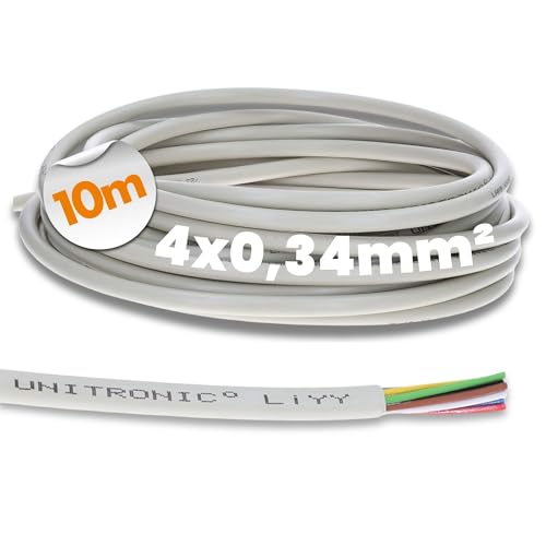 10 Meter Lapp 0028404 LiYY Steuerleitung 4x0,34 mm² I Datenkabel 4 adrig I LED Verlängerung Kabel I Lötkabel für Platine I Datenleitung I Signalkabel 10 Meter Lapp 0028404 LiYY Steuerleitung 4x0,34 mm² I Datenkabel 4 adrig I LED Verlängerung Kabel I Lötkabel für Platine I Datenleitung I Signalkabel von Lapp