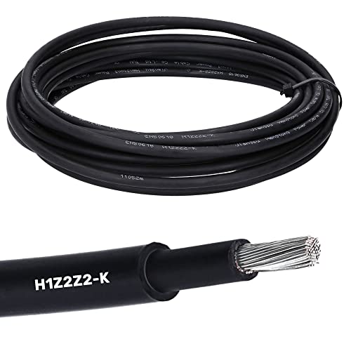 10 Meter Lapp 1023760 H1Z2Z2-K, optimierte Version 1x6 schwarz I Kabel für Solartechnik I Solarleitung für Außenbereich I UV-resistent I Halogenfrei I Robust I Wasserdicht I erdverlegbar von Lapp