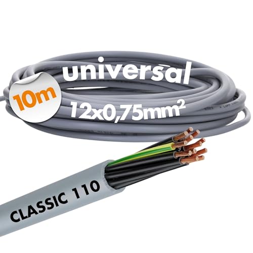 10 Meter Lapp 1119112 Ölflex Classic 110 PVC Steuerleitung 12x0,75 mm² mit grün-gelben Schutzleiter 12G0,75 mm² I Steuerkabel 12 adrig I Kabel 12 adrig 10 Meter Lapp 1119112 Ölflex Classic 110 PVC Steuerleitung 12x0,75 mm² mit grün-gelben Schutzleiter 12G0,75 mm² I Steuerkabel 12 adrig I Kabel 12 adrig von Lapp