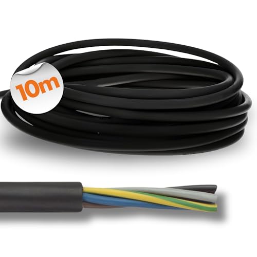 10 Meter Lapp 1600250 H05RN-F 2x0,75 mm² Gummileitung flexibel I UV-resistent I robust I dünnes Gummikabel ohne Schutzleiter für Handgeräte und Elektrodekoration schwarz 10 Meter Lapp 1600250 H05RN-F 2x0,75 mm² Gummileitung flexibel I UV-resistent I robust I dünnes Gummikabel ohne Schutzleiter für Handgeräte und Elektrodekoration schwarz von Lapp