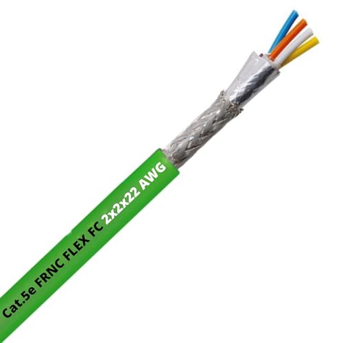 10 Meter Lapp 2170890 ETHERLINE PN Cat.5e FRNC FLEX FC 2x2x22 AWG Typ B I EtherCAT I Profinet I Ethernet IP I LABS-frei I Lan Kabel 7-drähtig I Verlegekabel I UV-beständig I Netzwerkkabel I Datenkabel von Lapp