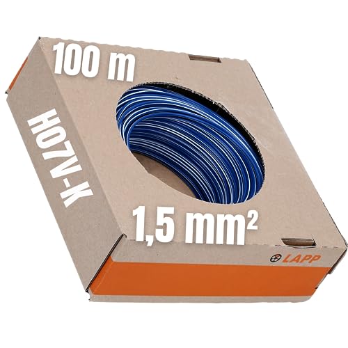100m Lapp 4520141 PVC Einzelader H07V-K 1,5 mm² dunkelblau von Lapp