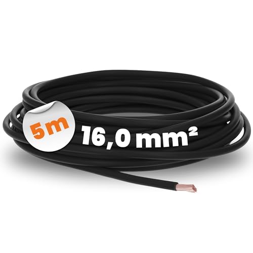 5 Meter Lapp 4520016 H07V-K 16,0 mm² schwarz I Verdrahtungsleitung I Aderleitung flexibel I PVC-Einzelader I Litze 16mm2 I Verdrahtung 5 Meter Lapp 4520016 H07V-K 16,0 mm² schwarz I Verdrahtungsleitung I Aderleitung flexibel I PVC-Einzelader I Litze 16mm2 I Verdrahtung von Lapp