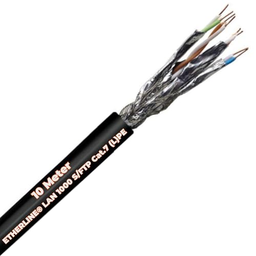Lapp 10 Meter 2170978 Etherline Lan Cat.7 S/FTP 4x2xAWG23 PE Datenleitung für den Aussenbereich bis 1000 MHz Lapp 10 Meter 2170978 Etherline Lan Cat.7 S/FTP 4x2xAWG23 PE Datenleitung für den Aussenbereich bis 1000 MHz von Lapp