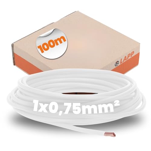 Lapp Kabel PVC Leitung H05V-K 1 x 0,75mm² 100m Weiß Lapp Kabel PVC Leitung H05V-K 1 x 0,75mm² 100m Weiß von Lapp