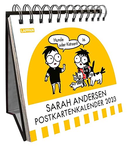 Sarah Andersen - Postkartenkalender 2023 - Lappan-Verlag - Tischkalender - Wochenkalender mit besten Comics von Instagram-Star Sarah Andersen - 17 cm x 18 cm von Lappan