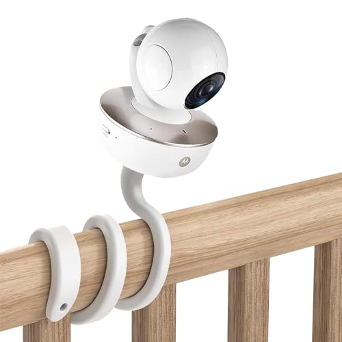 Babyphone Halterung*1, Silikonständer, Flexibler Kamera Halterung,Kompatibel mit Babymoov Babyphone,Kompatibel mit GHB,Kompatibel mit Hellobaby Babyphone,Kompatibel mit Den Meisten Monitoren (Weiß) von Laralily