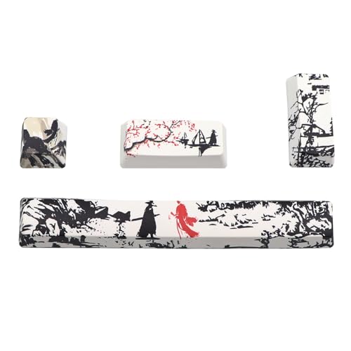 Laroal PTB Landscape Keycap Set Universal Keycaps Kit für mechanische Tastaturen inkl. Leertaste ESC Enter Numpad Enter von Laroal