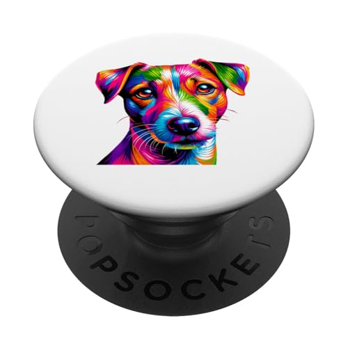 Colorful Pop Art Jack Russell Terrier Jack Russells PopSockets mit austauschbarem PopGrip Colorful Pop Art Jack Russell Terrier Jack Russells PopSockets mit austauschbarem PopGrip von Laroli Aesthetic Art