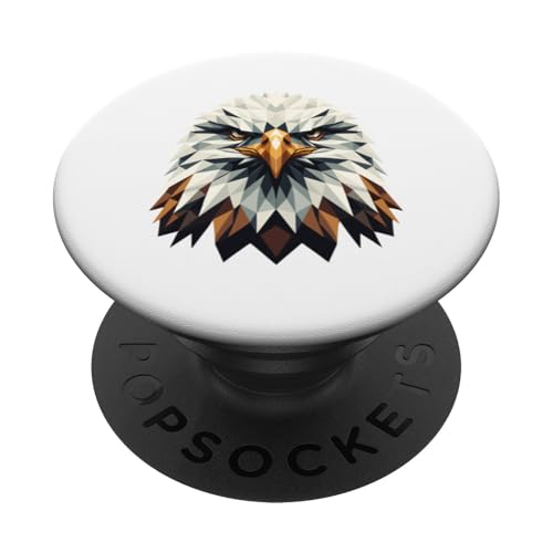 Geometric Art Adler Bald Eagle Bald Eagles PopSockets mit austauschbarem PopGrip Geometric Art Adler Bald Eagle Bald Eagles PopSockets mit austauschbarem PopGrip von Laroli Aesthetic Art