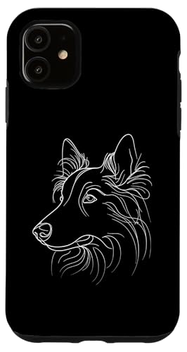 Hülle für iPhone 11 Line Art Belgian Sheepdog Groenendael Belgian Shepherds Hülle für iPhone 11 Line Art Belgian Sheepdog Groenendael Belgian Shepherds von Laroli Aesthetic Art