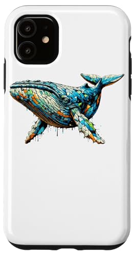 Hülle für iPhone 11 Polygon Art Blauwal Wale von Laroli Aesthetic Art