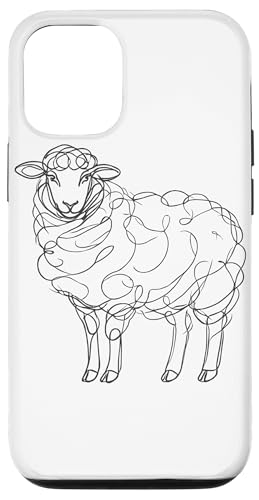 Hülle für iPhone 12/12 Pro Line Art Lämmer Bauernhof Tier Lamm Schaf Hülle für iPhone 12/12 Pro Line Art Lämmer Bauernhof Tier Lamm Schaf von Laroli Aesthetic Art