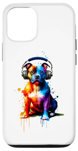 Hülle für iPhone 12/12 Pro Splash Art Headphones American Staffordshire Terrier AmStaff Hülle für iPhone 12/12 Pro Splash Art Headphones American Staffordshire Terrier AmStaff von Laroli Aesthetic Art