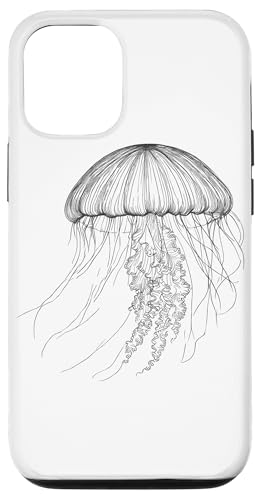 Hülle für iPhone 15 Pro Line-art Qualle Quallen Hülle für iPhone 15 Pro Line-art Qualle Quallen von Laroli Aesthetic Art