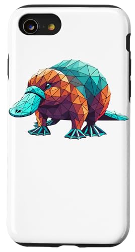 Hülle für iPhone SE (2020) / 7 / 8 Geometric Art Schnabeltier Schnabeltiere von Laroli Aesthetic Art
