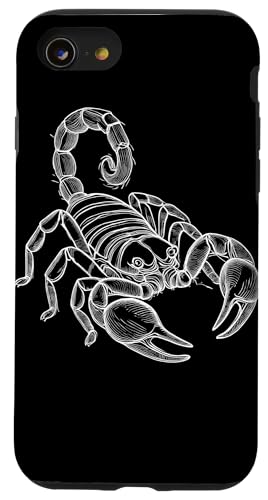 Hülle für iPhone SE (2020) / 7 / 8 Line Art Skorpion Skorpione von Laroli Aesthetic Art