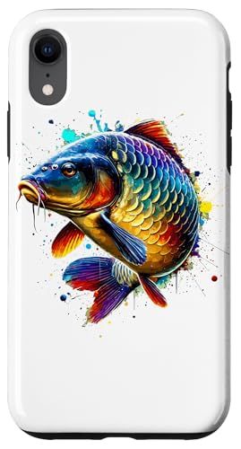 Hülle für iPhone XR Farbenfrohe Splash Art Karpfen Karpfenangeln Angler Hülle für iPhone XR Farbenfrohe Splash Art Karpfen Karpfenangeln Angler von Laroli Aesthetic Art