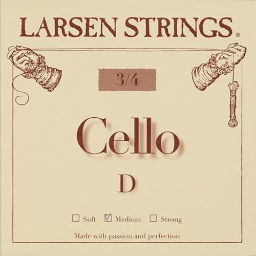 LARSEN STRINGS Cello-Saiten Original Fractional - kleine Größen D 3/4 Medium von LARSEN STRINGS