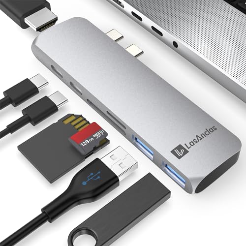 USB C Hub für MacBook, 7 in 2 Multiport Adapter von LasAnclas