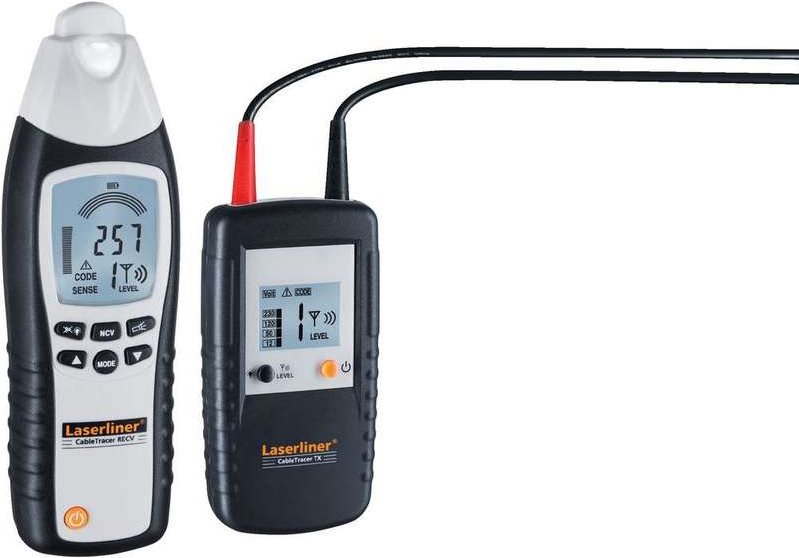 LASERLINER CableTracer Pro (TX+RECV) Leitungsmessgerät, Kabel- und Leitungssucher (083.070A) von Laserliner