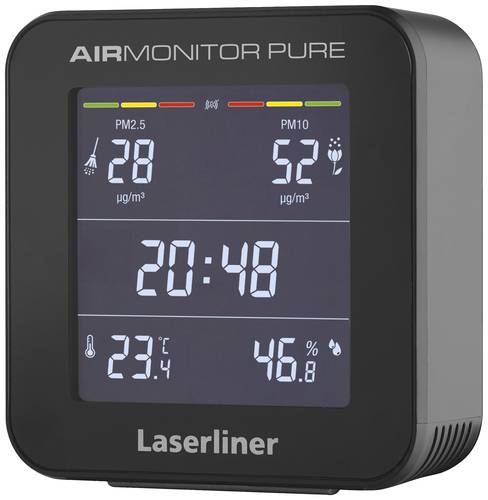 Laserliner Feinstaub-Messgerät AirMonitor Pure Feinstaub, Temperatur, Luftfeuchtigkeit mit Temperat von Laserliner
