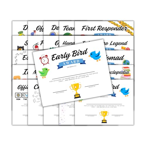 Funny Office Employee Awards 21,6 x 27,9 cm Zertifikat der Wertschätzung Arbeit Dundies Candy Bar Excellence Party 25 Stück Funny Office Employee Awards 21,6 x 27,9 cm Zertifikat der Wertschätzung Arbeit Dundies Candy Bar Excellence Party 25 Stück von Lashicorn