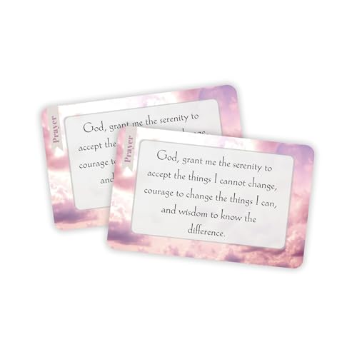 Gelassenheitsgebetskarten, Kunststoff, 5,3 x 8,6 cm, God Give Me The To Accept Things I Cannot Change AAA Alcoholics Anonymous Pocket Handout, 5 Stück Gelassenheitsgebetskarten, Kunststoff, 5,3 x 8,6 cm, God Give Me The To Accept Things I Cannot Change AAA Alcoholics Anonymous Pocket Handout, 5 Stück von Lashicorn