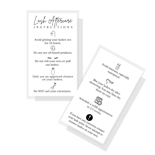 Lash Aftercare Anleitungskarten | 50 Stück | 5,1 x 8,9 cm Visitenkarte | Lash Artist Supplies | Minimalistisches Schwarz-Weiß-Design Lash Aftercare Anleitungskarten | 50 Stück | 5,1 x 8,9 cm Visitenkarte | Lash Artist Supplies | Minimalistisches Schwarz-Weiß-Design von Lashicorn