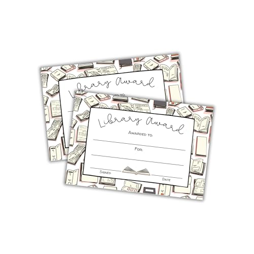 Library Award Zertifikat, 30 Stück, 15,2 x 22,9 cm, Kartonbücher, Leseseiten von Bibliothekaren, Ziele für Studenten, Ende des Jahres, Grundschule Library Award Zertifikat, 30 Stück, 15,2 x 22,9 cm, Kartonbücher, Leseseiten von Bibliothekaren, Ziele für Studenten, Ende des Jahres, Grundschule von Lashicorn