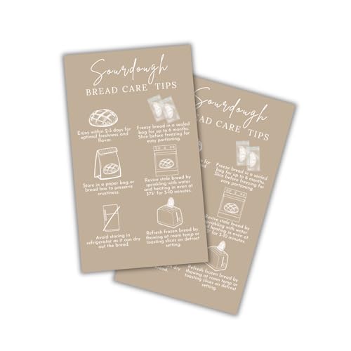 Sauerteigbrot Pflegeanleitungen Karten Tipps und Tricks 5,1 x 8,9 cm minimalistisches Starter-Set, Bauernmarkt, Verkauf, wie man hausgemachte aufbewahrt, 50 Stück Sauerteigbrot Pflegeanleitungen Karten Tipps und Tricks 5,1 x 8,9 cm minimalistisches Starter-Set, Bauernmarkt, Verkauf, wie man hausgemachte aufbewahrt, 50 Stück von Lashicorn