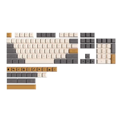 Benutzerdefinierte Tastenkappe PBT Standard Farbsublimation Schimmer Tastenkappen 126 Tasten XDA Profil Für Mechanische Tastatur GK61 64 68 96 Schimmer Tastenkappe von Laspi