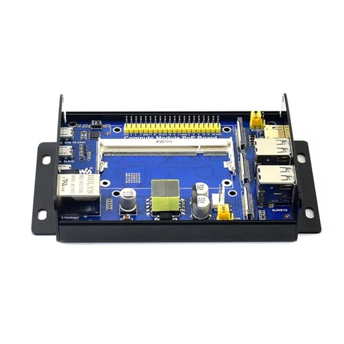 Mini Host Für RPi Rechenmodul Für CM3/CM3+ Rechenmodul Kompaktes Board POE Metallbox Mit Lüfter Ersatz Platzsparende Anwendung von Laspi