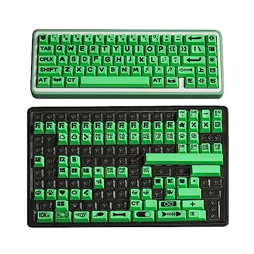 Tier Party Key Cap 138Keys Cherry Profil PBT Tastenkappen Für Mehcanical Tastatur Große Buchstaben Personalisieren Tastenkappe PBT Sublimation Keycap von Laspi