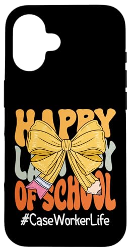 Case Worker Happy Last Day of School Coquette Bow Bleistift Hülle für iPhone 16 Case Worker Happy Last Day of School Coquette Bow Bleistift Hülle für iPhone 16 von Last Day of School Teachers Apparel Co.